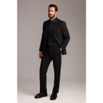 Kiğılı 7 Drop Slim Fit Dar Kesim Mevsimlik Takım Elbise - Siyah - Slim Fit Kalıp - 52