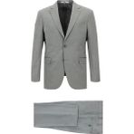 Kiğılı 7 Drop Slim Fit Dar Kesim Yünlü Takım Elbise Orta Füme Erkek Ceket Yaka Astarlı - 56 - Slim Fit Kalıp