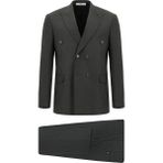 Kiğılı Koyu Füme Çizgili Kruvaze Takım Elbise 6 Drop Regular Fit Erkek Standart Kesim - 54