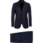 Kiğılı Mono Yaka Slim Fit Smokin & Damatlık - 52 - Floransa Kalıp - Lacivert