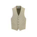 Kiğılı Slim Fit Dar Kesim Desenli Yünlü Kapitone Yelek