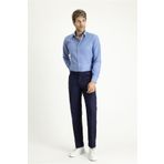 Kiğılı Slim Fit Dar Kesim Yünlü Klasik Kumaş Pantolon