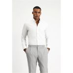 Kiğılı Uzun Kol Slim Fit Dar Kesim Non Iron Desenli Klasik Pamuk Gömlek