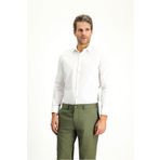 Kiğılı Uzun Kol Slim Fit Dar Kesim Non Iron Klasik Desenli Pamuklu Gömlek