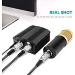 Kigiwaa Herhangi Bir Müzik Kayıt Ekipmanı Abd Plug Için Adaptör Xlr Ses Kablosu ile 48V Fantom Güç Bm 800 Mikrofon Kaynağı Için (Yurt Dışından)