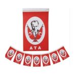 KİKA Mini Boy Ipli Atatürklü Bayrak 3lü paket