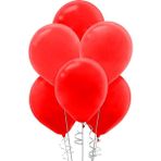 Kikajoy 100 Adet Kırmızı Baskısız Pastel Balon