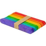 Kikajoy 50'li Karışık Renkler Dondurma Çubuğu 15 cm - Renkli