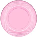 Kikajoy Makaron Karton Tabak Pembe 23 cm 8'li