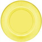 Kikajoy Makaron Karton Tabak Sarı 23 cm 8'li
