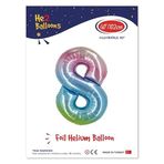 Kikajoy Rakam Folyo Balon 40 Rainbow -8-
