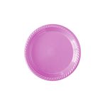 Kikajoy Tek Kullanımlık Plastik Tabak 22cm -Pembe 24 adet