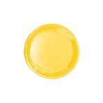 Kikajoy Tek Kullanımlık Plastik Tabak 22cm -Sarı 25 adet