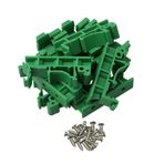 KIKAPA PCB DRG-01 50 Adet Ray Montaj DIN 35 Adaptör Tutucu Devre Kartı Braketi Tutucu Tutucu Klips Taşıyıcı Klips Konnektörleri