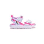 Kiko 200 Beyaz Pembe Kids Cırtlı Yürüyüş Kız Erkek Çocuk Sandalet