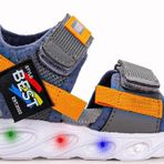Kiko Kids 100 Isikli Kiz/Erkek Cocuk Cirtli Sandalet Ayakkabi 100 Fume