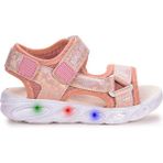 Kiko Kids 133 Hologram Işıklı Pudra Günlük Kız Çocuk Sandalet