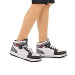 Kiko Kids Alpa Beyaz Siyah Erkek Çocuk Spor Ayakkabı