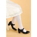 Kiko Kids Angelina Rugan Günlük Kız Çocuk 4 Cm Topuklu Abiye Ayakkabı