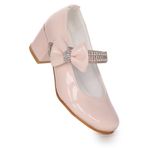 Kiko Kids Cameli Rugan Günlük Kız Çocuk 4 Cm Topuklu Abiye Ayakkabı