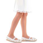 Kiko Kids Cilt Lastikli Kız Çocuk Babet Ayakkabı Arç 07 Beyaz