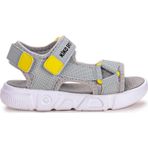 Kiko kids Cırtlı Yürüyüş Erkek Çocuk Sandalet 2722-27 Gri - Sarı