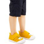 Kiko Kids Cookie Cırtlı Erkek Bebek Ilk Adım Panduf Ayakkabı Sarı - Sarı