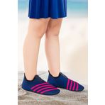 Kiko Kids Enigma Havuz Plaj Kız Çocuk Deniz Ayakkabısı 7501 Lacivert - Fuşya