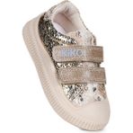 Kiko Kids Glitter Cırtlı Kız Çocuk Günlük Ayakkabı - Altın