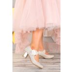 Kiko Kids Kiko 751 Altın Çupra 4 cm Topuk Günlük Kız Çocuk Babet