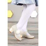 Kiko Kids Kiko 751 Sedef Simli 4 cm Topuk Günlük Kız Çocuk Babet