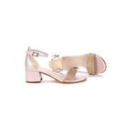 Kiko Kids Kiko 761 Pudra Vakko Günlük 3 cm Topuk Kız Çocuk Sandalet