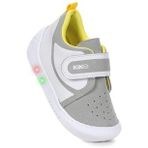 Kiko Kids Kugan Cırtlı Işıklı Erkek Bebek Yürüyüş Spor Ayakkabı
