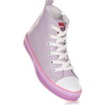 Kiko Kids Pant Günlük Bağcıklı Fermuarlı Kız Bebek Spor Ayakkabı (Lila)