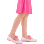 Kiko Kids Rugan Kız Çocuk Babet Ayakkabı Arç 02 Pudra