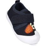 Kiko Kids Strawberry Cırtlı Kız Bebek Ortopedik İlk Adım Ayakkabı Lacivert Tekstil Taban
