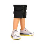 Kiko Kids Tinna Bağcıklı Erkek Bebek Keten Spor Ayakkabı Gri