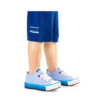 Kiko Kids Tinna Bağcıklı Erkek Bebek Keten Spor Ayakkabı Mavi