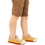 Kiko Kids Tinna Bağcıklı Erkek Çocuk Keten Ayakkabı Bej