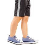 Kiko Kids Tinna Bağcıklı Erkek Çocuk Keten Spor Ayakkabı - Kot Mavi