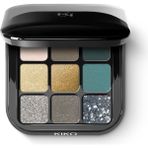Kiko Milano Göz Farı Paleti - New Glamour Multi Finish Eyeshadow Palette - 06 Green Vibes -Yüksek Pigmentli - Karışık Renkler