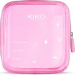Kiko Milano Mini Pochette Makyaj Çantası Nude Rose Renkli Şeffaf PVC ile Çok İşlevli Kullanım