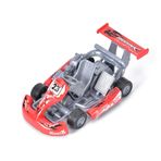 Kikumi 1:32 Ölçekli Alaşım Araba Modeli, Yüksek Performanslı Kart Yarış Arabası, Geri Çekme Oyuncak Modeli (Kırmızı)