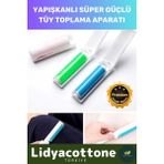 Kıl Tüy Toz Toplama Rulosu Pratik Kazak Tişört Koltuk Kedi Köpek Evcil Hayvan Yapışkanlı - Tek Ebat - Ahşap