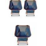 Kılıçaslan Camp Madfox 3'lü Foldmesh Mini Kompakt Katlanır Sandalye Seti Navy Spark