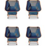 Kılıçaslan Camp Madfox 4'lü Foldmesh Mini Kompakt Sandalye Seti Navy Spark