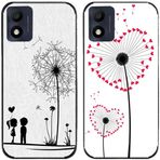 Kılıf Alcatel 1B 2022 I karahindiba sevgilisi baskılı I TPU jel silikon I 2 adet geri telefon kılıfı kapak