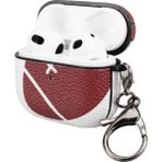 Kılıf Benim Airpods 3. Nesil Uyumlu Kılıf Amerikan Futbol Tasarımlı Airpods Premium Koruma - Kahverengi - Beyaz