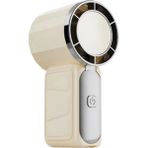 Kılıf House 14000 Rpm Mini El Fanı 5 Kademeli Şarjlı Taşınabilir Turbo Vantilatör Cep Fanı - Krem