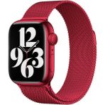 Kılıf House Apple Watch Uyumlu Milano Loop Çelik Kordon - 42 / 44 / 45 / 46 / 49mm - Kırmızı